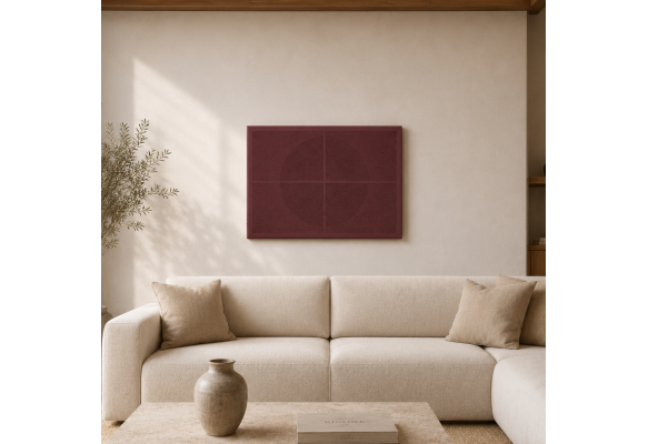 Aria Modern Dokulu Tablo Bordo 50×70 cm